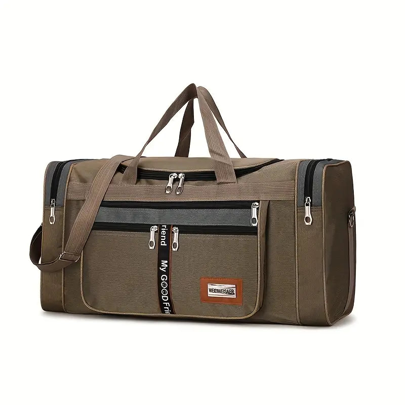 Bolsa de bagagem multifuncional, bolsa de viagem de grande capacidade, bolsa de armazenamento de roupas portátil dobrável para homens, bolsa de viagem de negócios